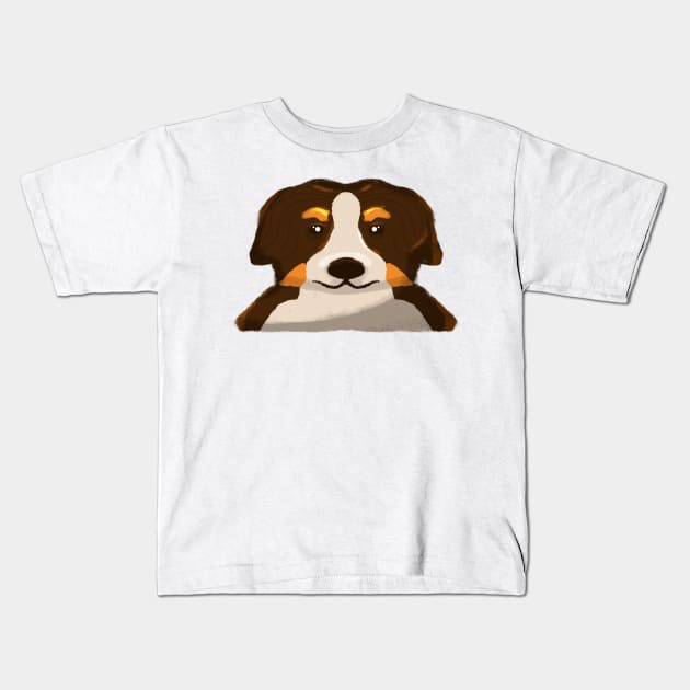 Bornese Mountain Dog Kids T-Shirt by Dzulhan